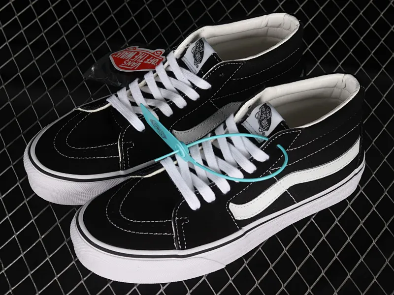 All categories Vans Vans series Vans Mid Vans China Vans SK8-Mid Vans classic black and white Chinese casual sneakers VN0A391F6BT